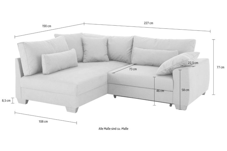 Corner sofa - Helena (Pull-out)