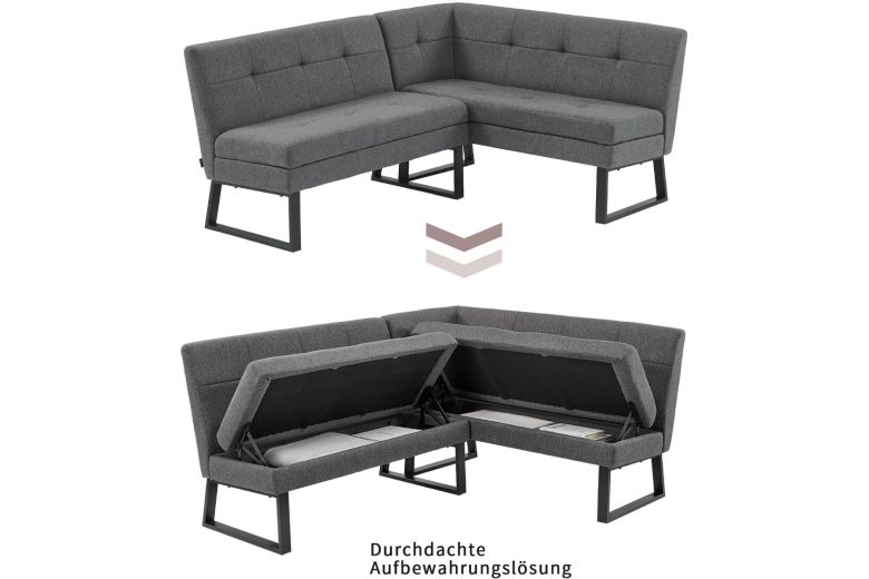Dining room set - 4-piece dining set Geranium with storage