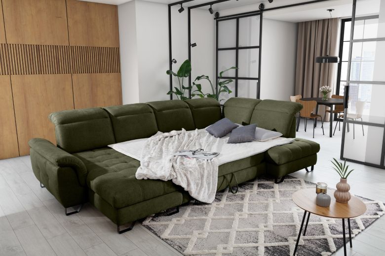 U-образный диван - Giovani (Pаскладной с ящиком для белья)