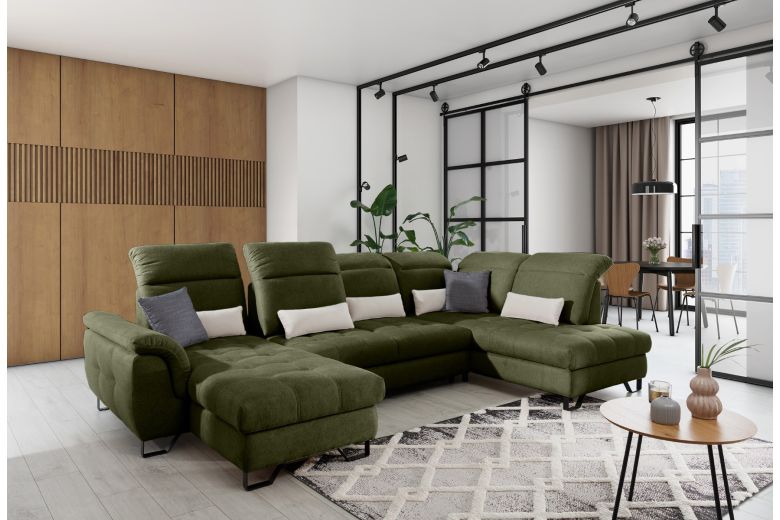 U-образный диван - Giovani (Pаскладной с ящиком для белья)