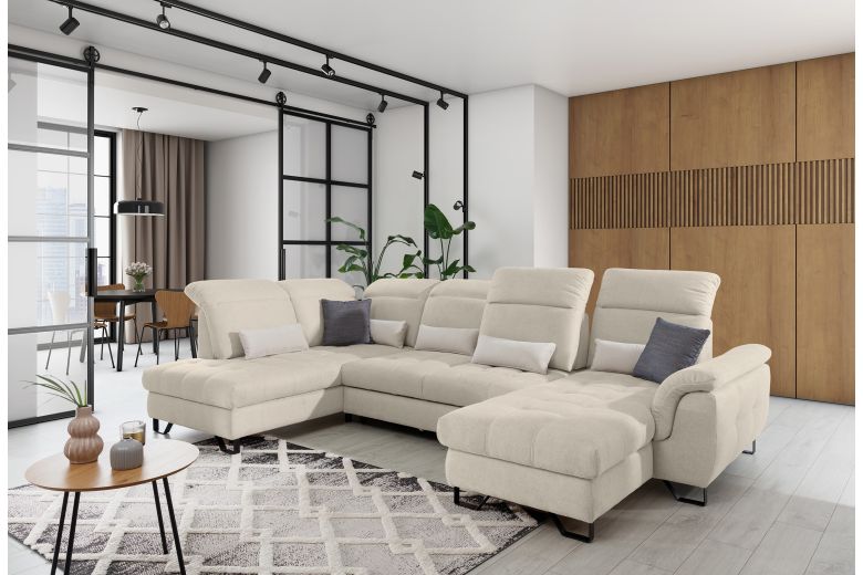 U-образный диван - Giovani (Pаскладной с ящиком для белья)