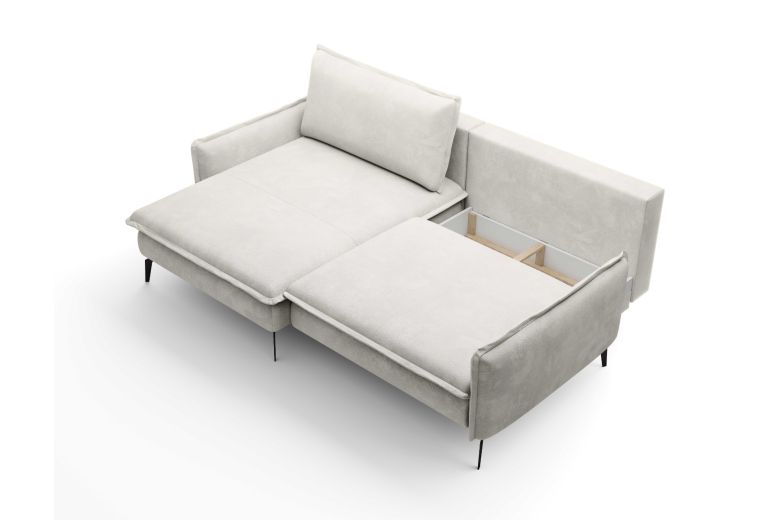 Угловой диван - Glossy (Pаскладной с ящиком для белья)