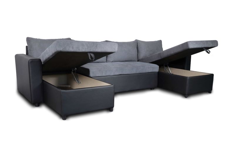 U shape sofa - Golf-U (Pull-out bed with storage box)