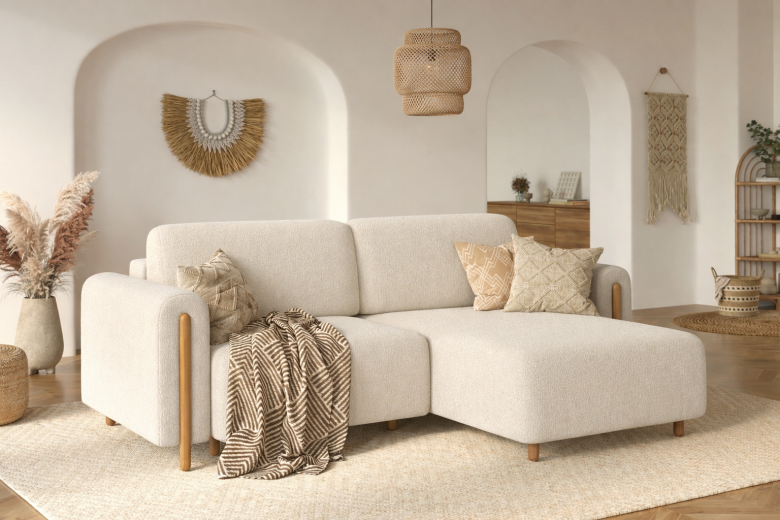 Corner sofa - Acossta (Pull-out bed with storage box)