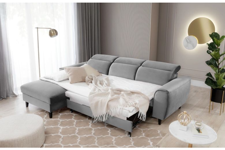 Corner sofa - Foble (Pull-out bed with storage box)