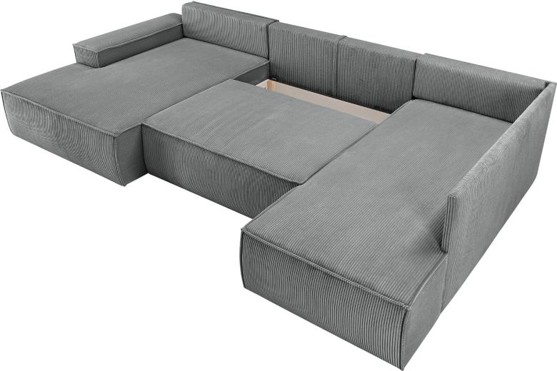 U shape sofa - Sherwood (Pull-out bed with storage box)