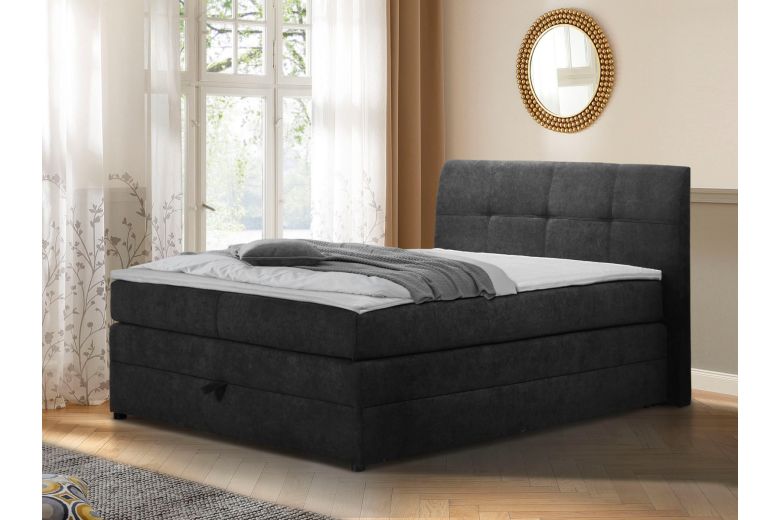 Boxspring bed 120x200 - Finja (With storage box)