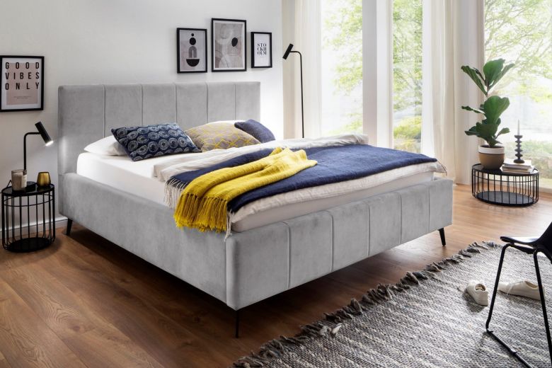 Upholstered bed 160x200 - Lizano (With storage box)