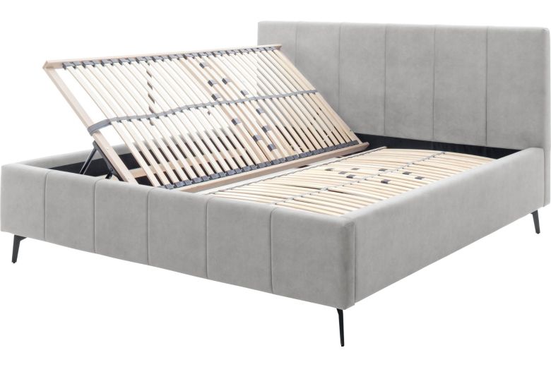 Upholstered bed 160x200 - Lizano (With storage box)