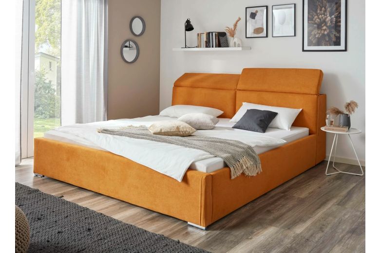 Upholstered bed 180x200 - Hed with bed slat (With storage box)