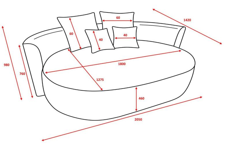 2.5 seater sofa - Isalie