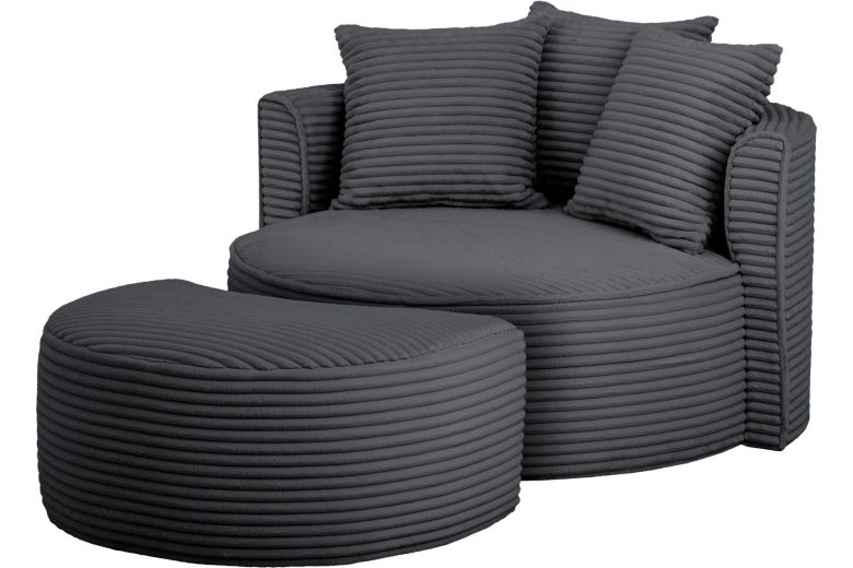 Chair - Isalie Love Chair with footstool