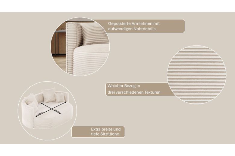 2.5 seater sofa - Isalie