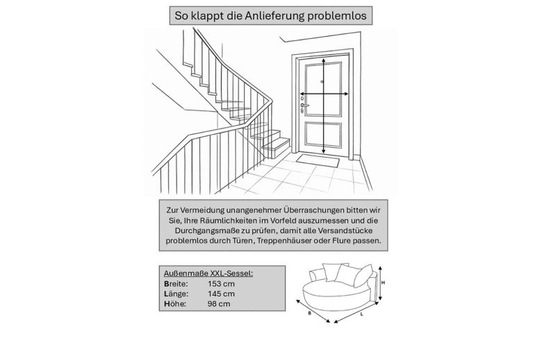 Chair - Isalie Love Chair with footstool