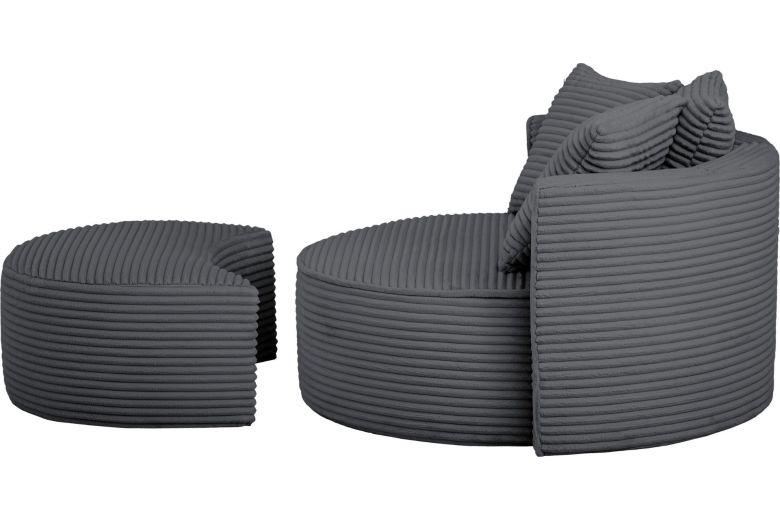 Chair - Isalie Love Chair with footstool