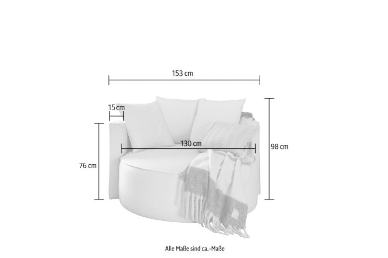 Креслo - Isalie Love Chair with footstool