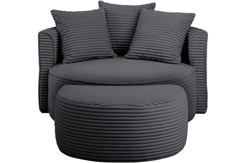 Chair - Isalie Love Chair with footstool