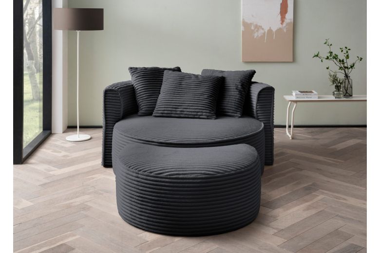 Chair - Isalie Love Chair with footstool