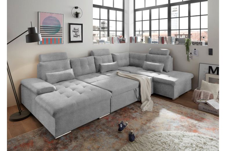 U-образный диван - Jakarta (Pаскладной с ящиком для белья)