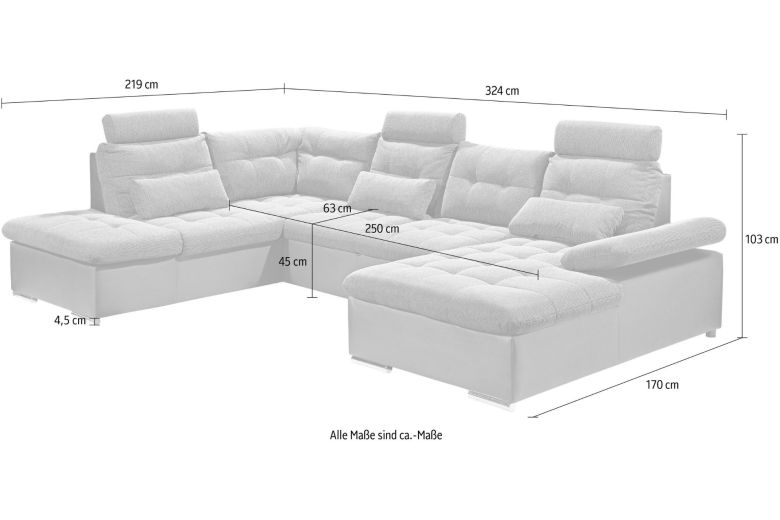 U shape sofa - Jakarta (Pull-out bed with storage box) U shape sofa - Jakarta (Pull-out bed with storage box)