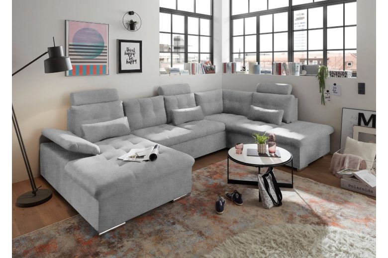 U-образный диван - Jakarta (Pаскладной с ящиком для белья)