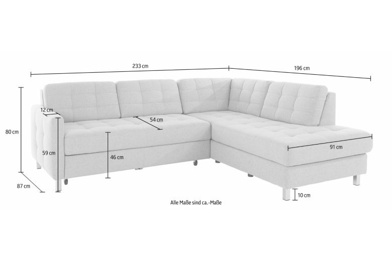 Corner sofa XL - Picasso (Pull-out with storage box)