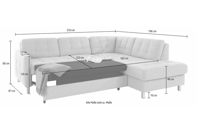 Corner sofa XL - Picasso (Pull-out with storage box)