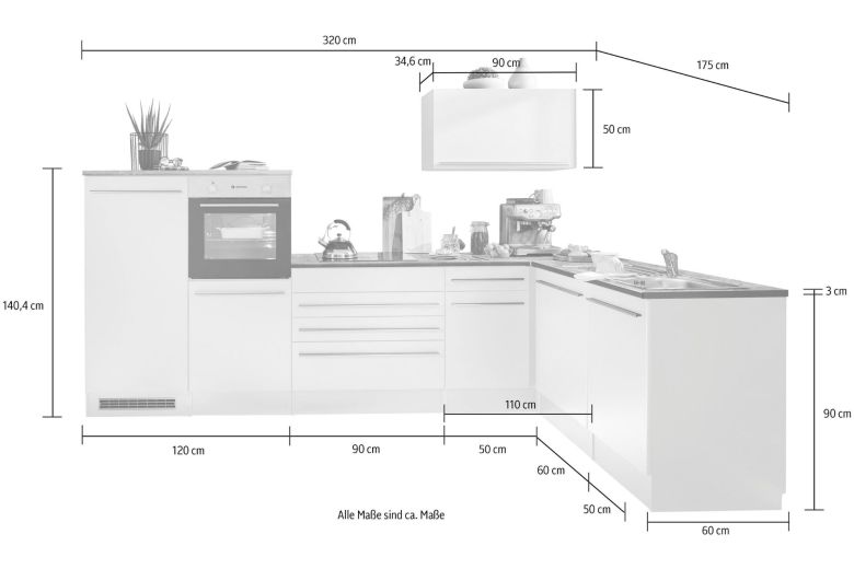 Кухня с электроприборами - Jazz