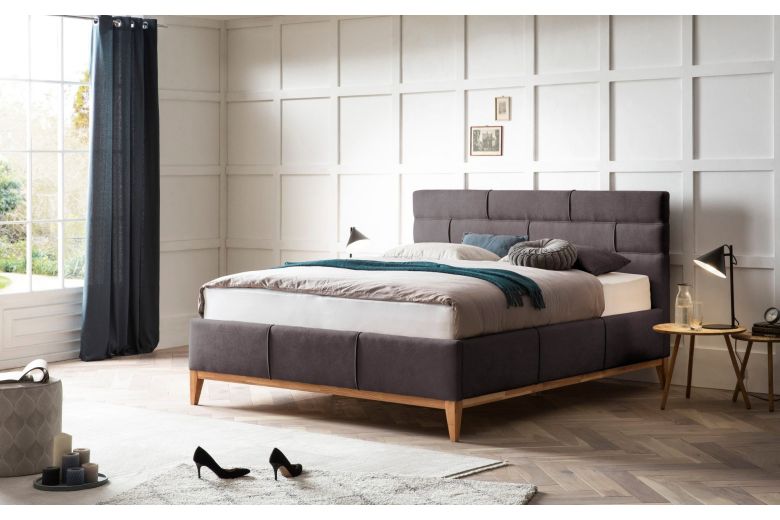 Upholstered bed 180x200 - Jupiter (With storage box)