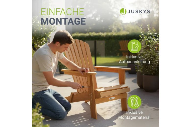Outdoor Recliner Chair - Korfu (Acacia wood)