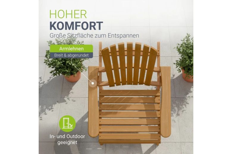 Outdoor Recliner Chair - Korfu (Acacia wood)