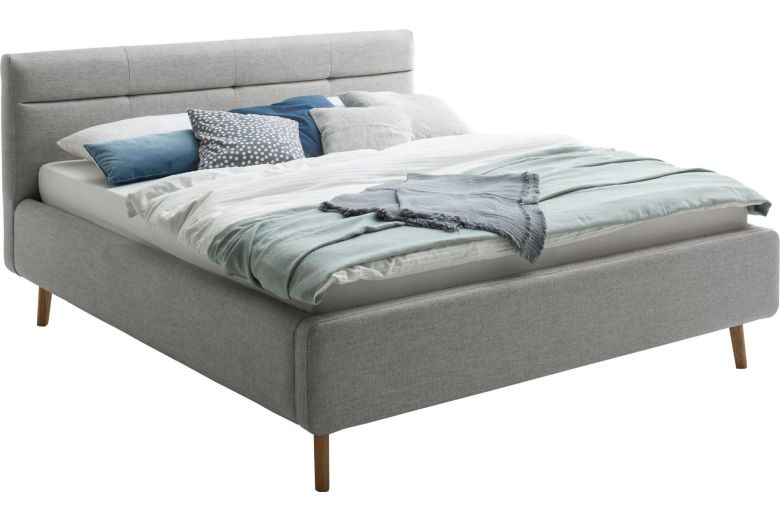 Upholstered bed 160x200 - Lotte with bed slat (With storage box)