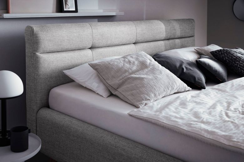 Upholstered bed 160x200 - Lotte with bed slat (With storage box)