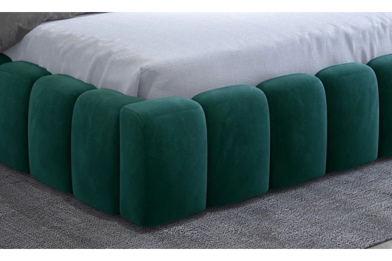 Upholstered bed 160x200 - Lamica (With storage box)