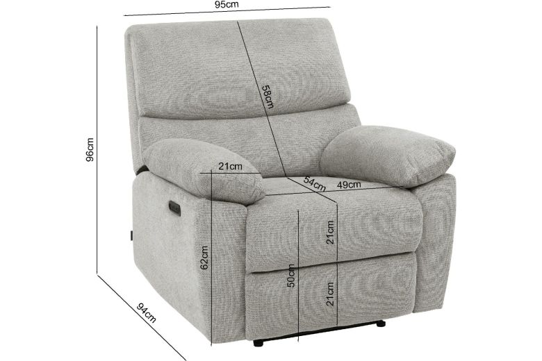 TV chair - TV manual relaxation armchair - Lannoy