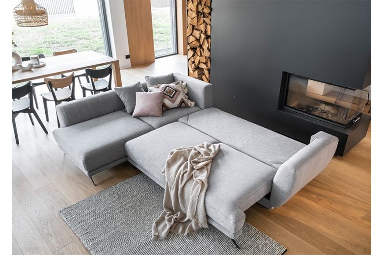Corner sofa - Larde (Pull-out bed with storage box)