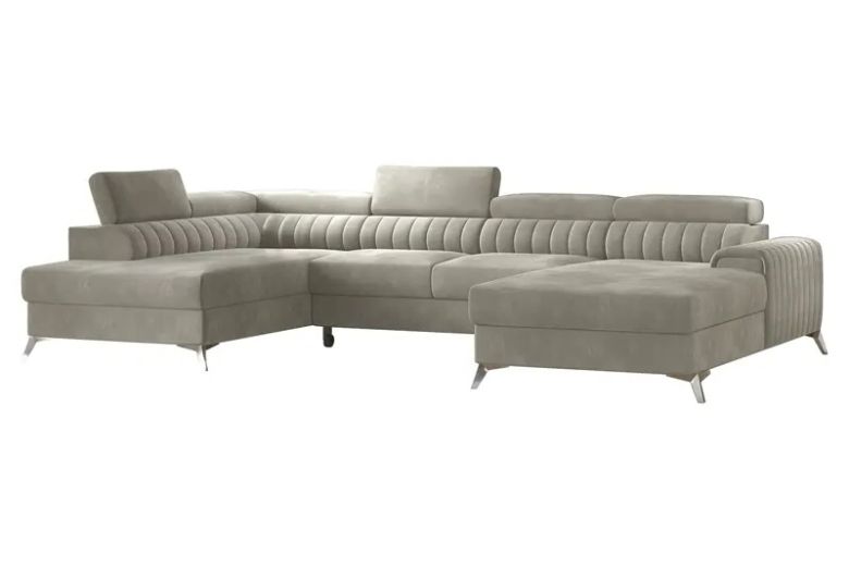 U-образный диван - Laurence (Pаскладной с ящиком для белья)