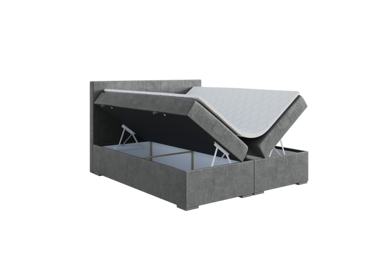 Boxspring bed 120x200 - Lemo (With storage box)