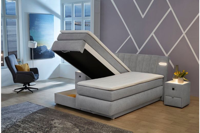 Boxspring bed 180x200 - Romana (With storage box)