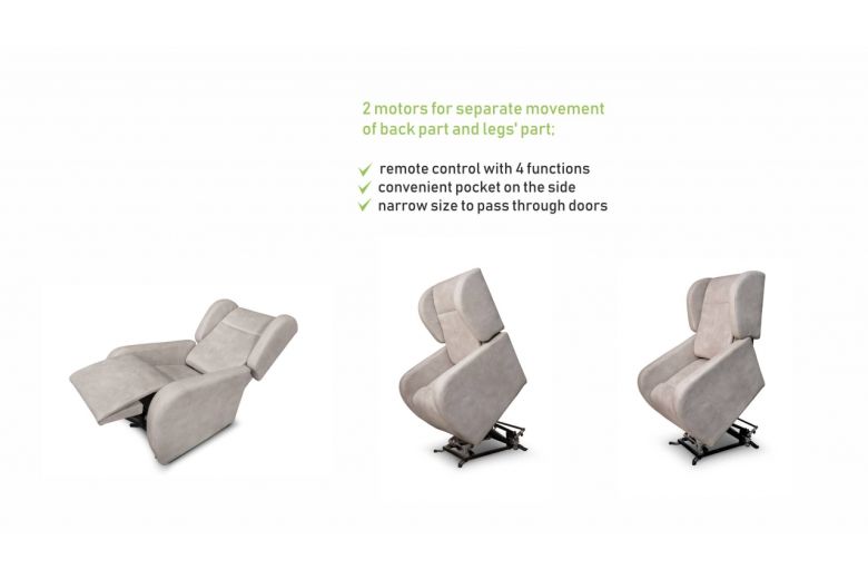 TV chair - Lift armchair with roller bar