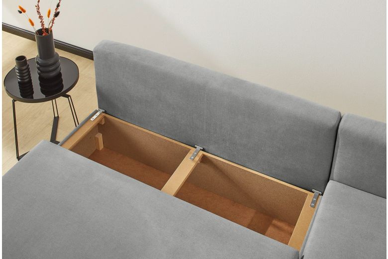 Corner sofa - Lisa (Pull-out bed with storage box)