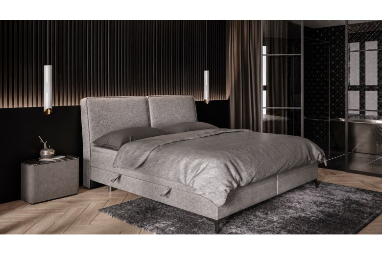 Upholstered bed 140x200 - Lolly (With storage box)