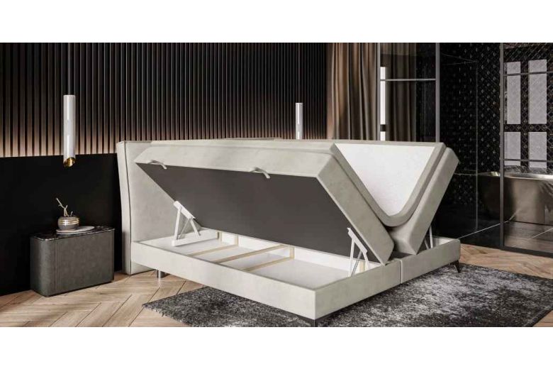 Boxspring bed 160x200 - Lolly (With storage box) Boxspring bed 160x200 - Lolly (With storage box)