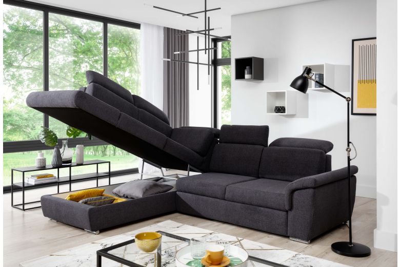 Угловой диван - Loreto-P (Pаскладной с ящиком для белья)