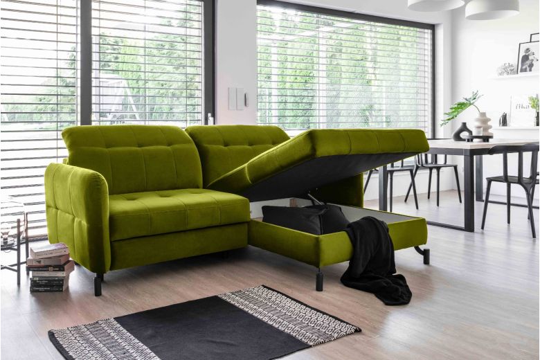 Угловой диван - Lorelle (Pаскладной с ящиком для белья) Угловой диван - Lorelle (Pаскладной с ящиком для белья)