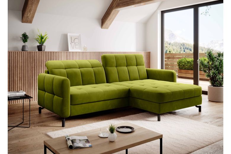 Угловой диван - Lorelle (Pаскладной с ящиком для белья) Угловой диван - Lorelle (Pаскладной с ящиком для белья)