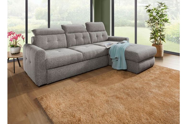 Угловой диван - Manuel (Pаскладной с ящиком для белья)