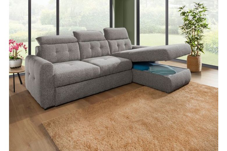 Угловой диван - Manuel (Pаскладной с ящиком для белья)