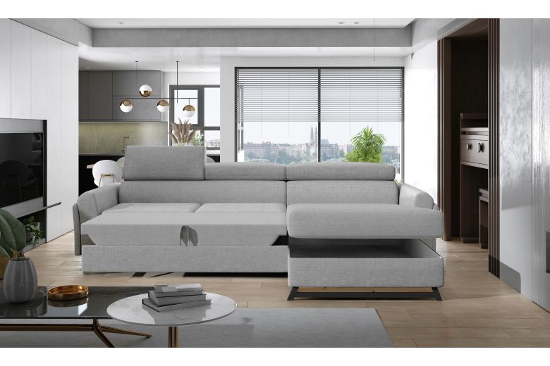 Corner sofa - Mariall (Pull-out with storage box)
