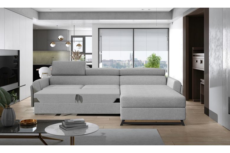 Corner sofa - Mariall (Pull-out with storage box)